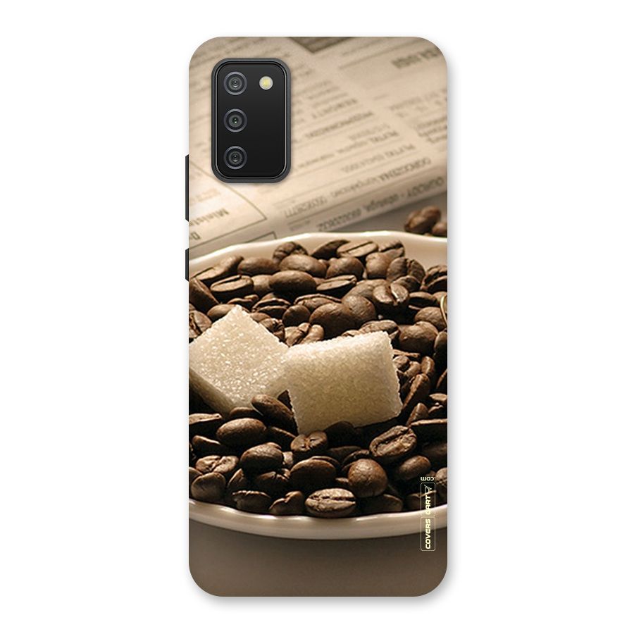 Coffee And Sugar Cubes Back Case for Galaxy M02s