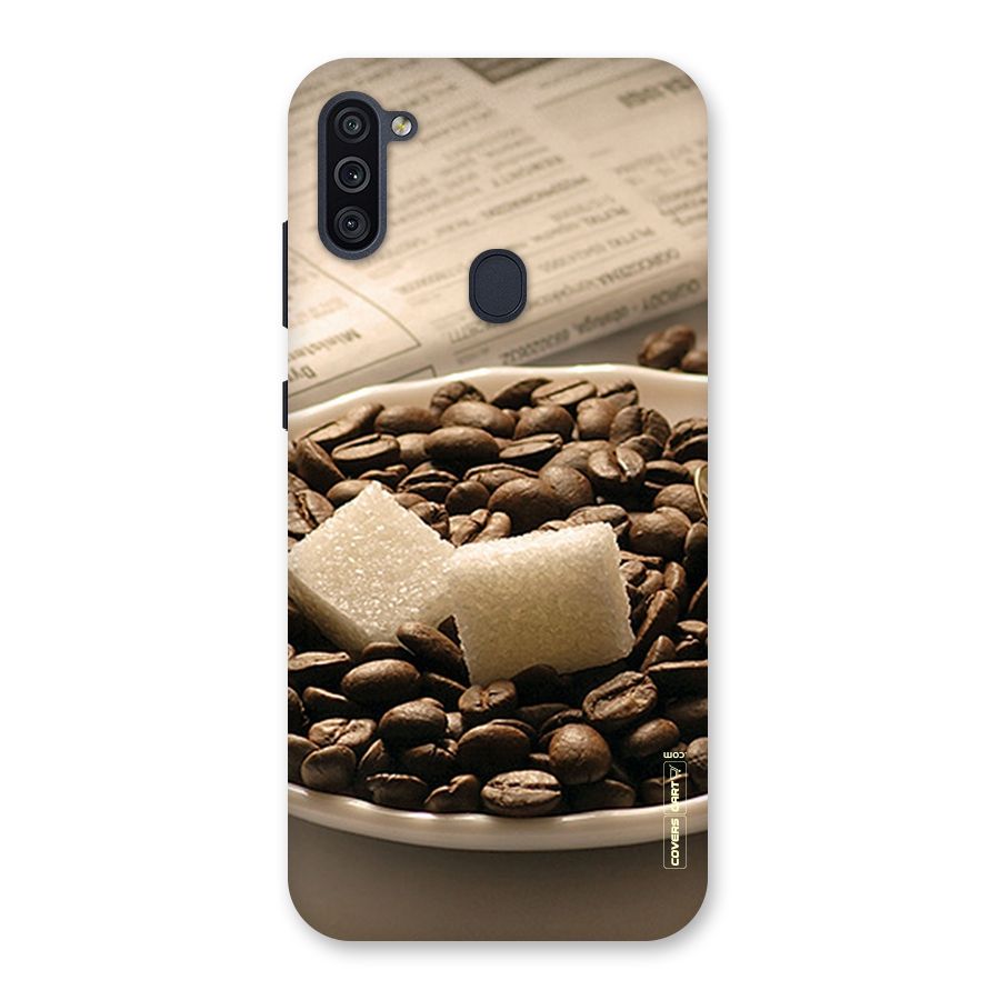 Coffee And Sugar Cubes Back Case for Galaxy M11