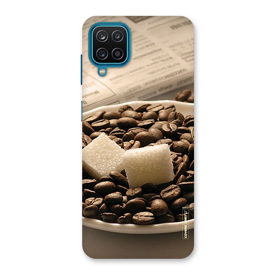 Coffee And Sugar Cubes Back Case for Galaxy M12