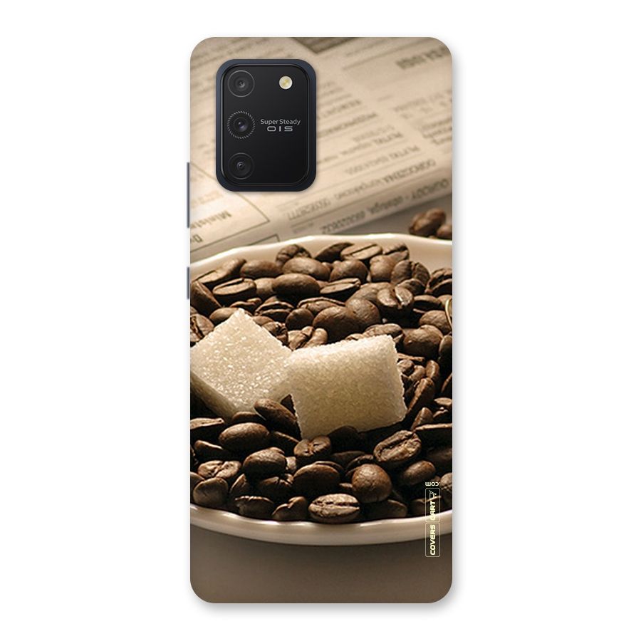 Coffee And Sugar Cubes Back Case for Galaxy S10 Lite