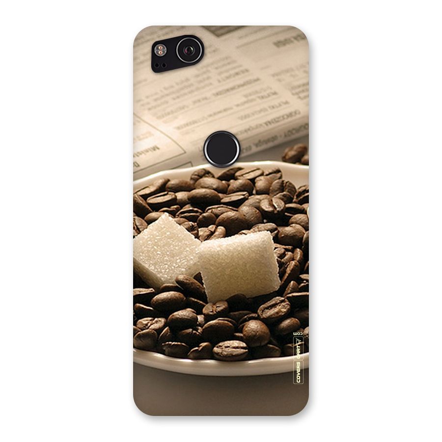 Coffee And Sugar Cubes Back Case for Google Pixel 2
