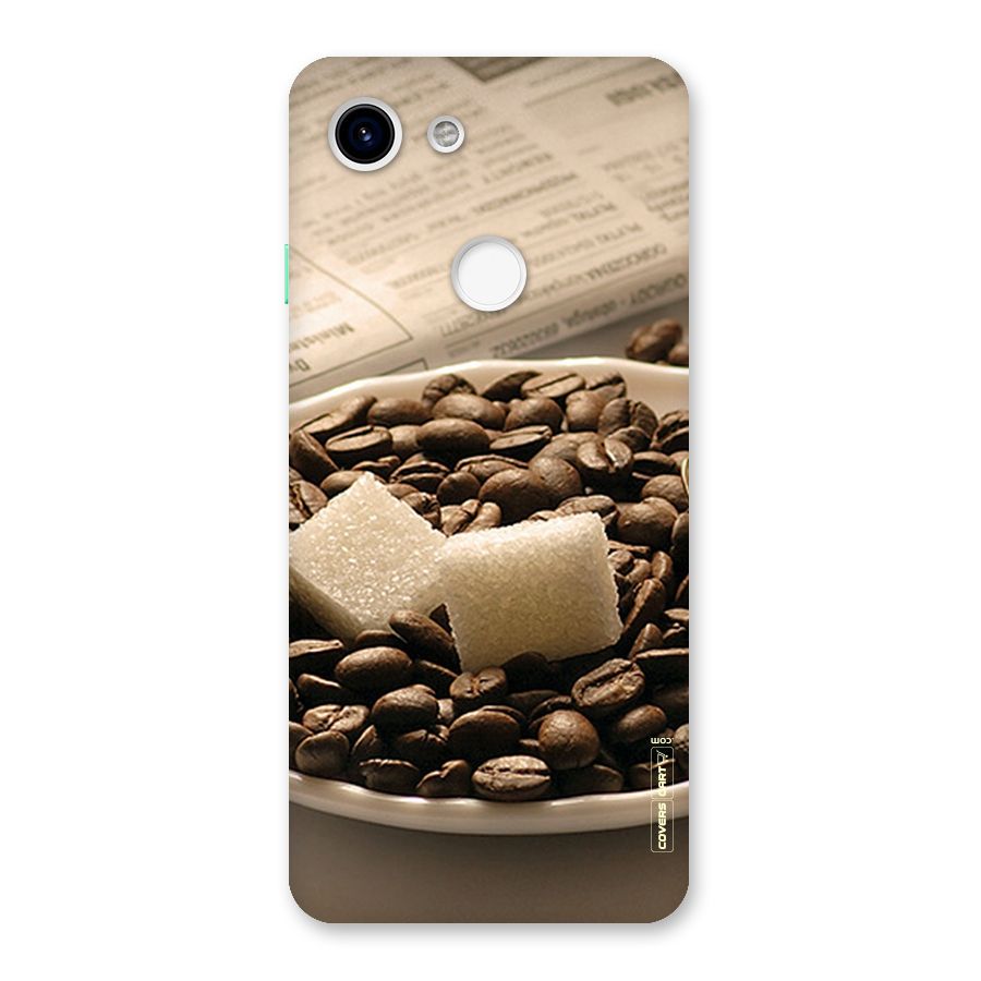 Coffee And Sugar Cubes Back Case for Google Pixel 3