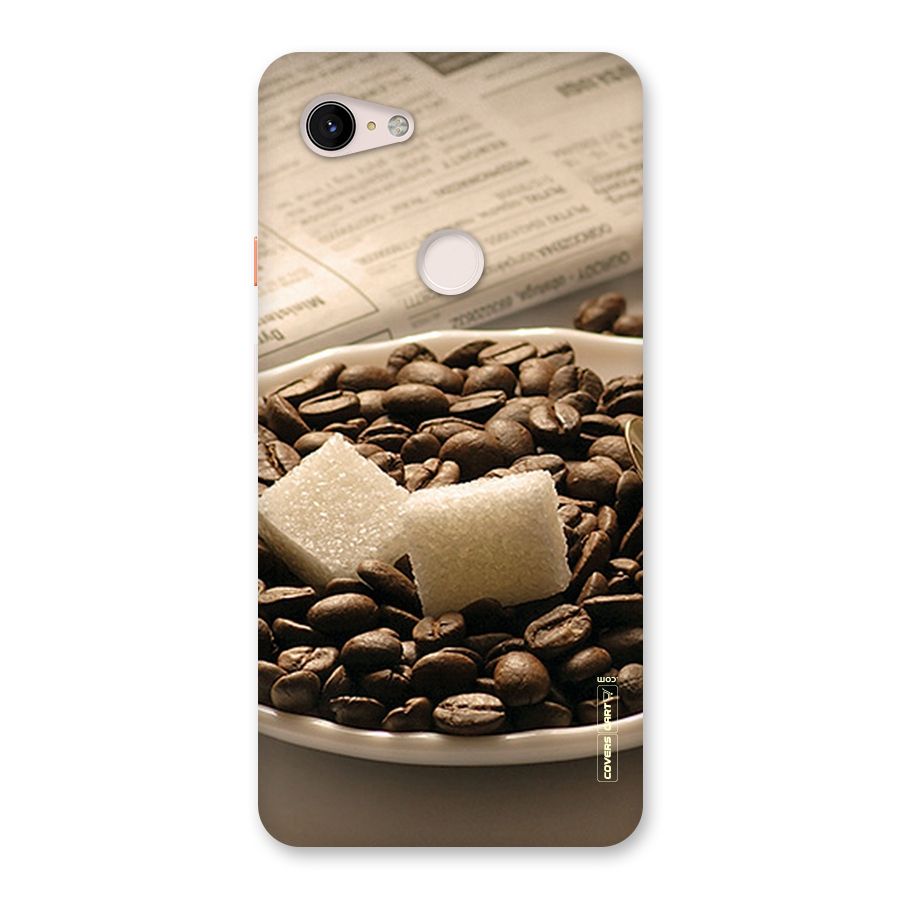 Coffee And Sugar Cubes Back Case for Google Pixel 3 XL