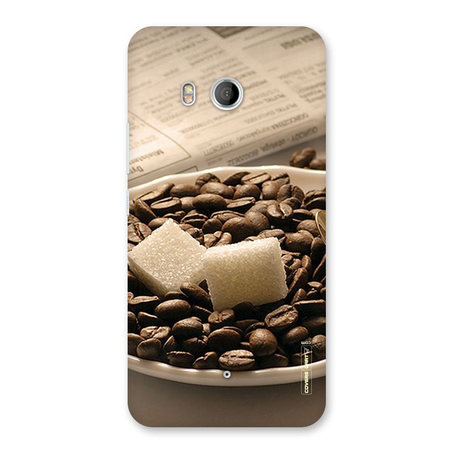 Coffee And Sugar Cubes Back Case for HTC U11