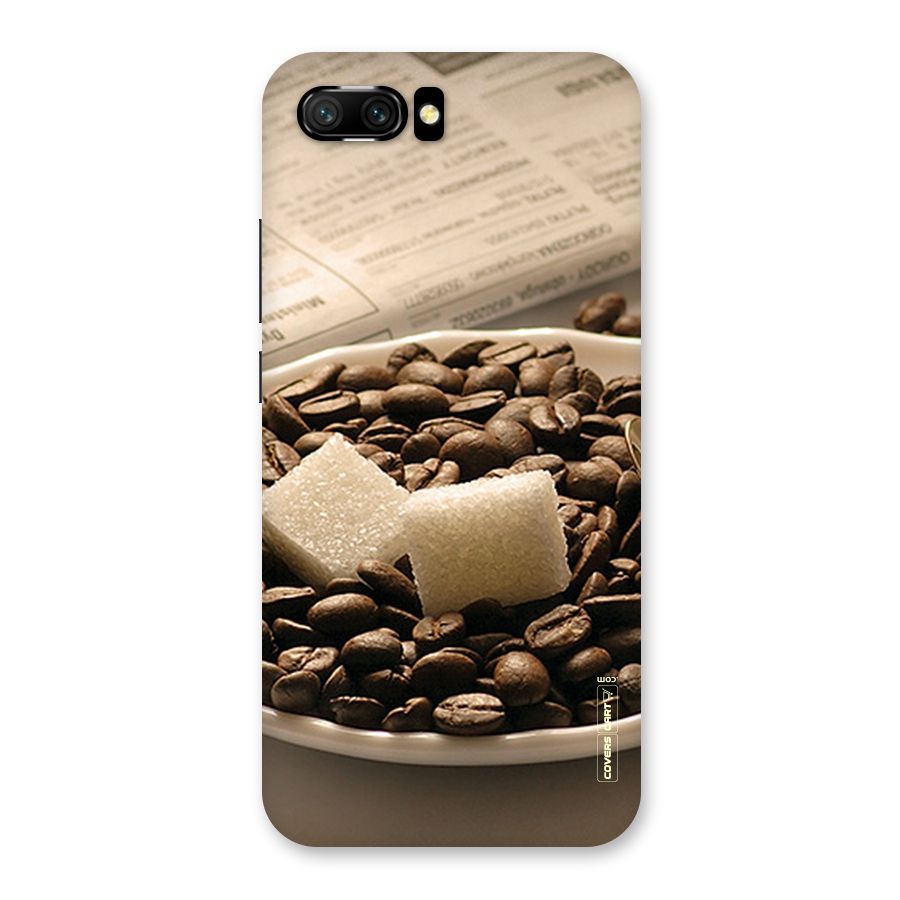 Coffee And Sugar Cubes Back Case for Honor 10