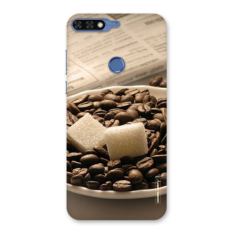 Coffee And Sugar Cubes Back Case for Honor 7C