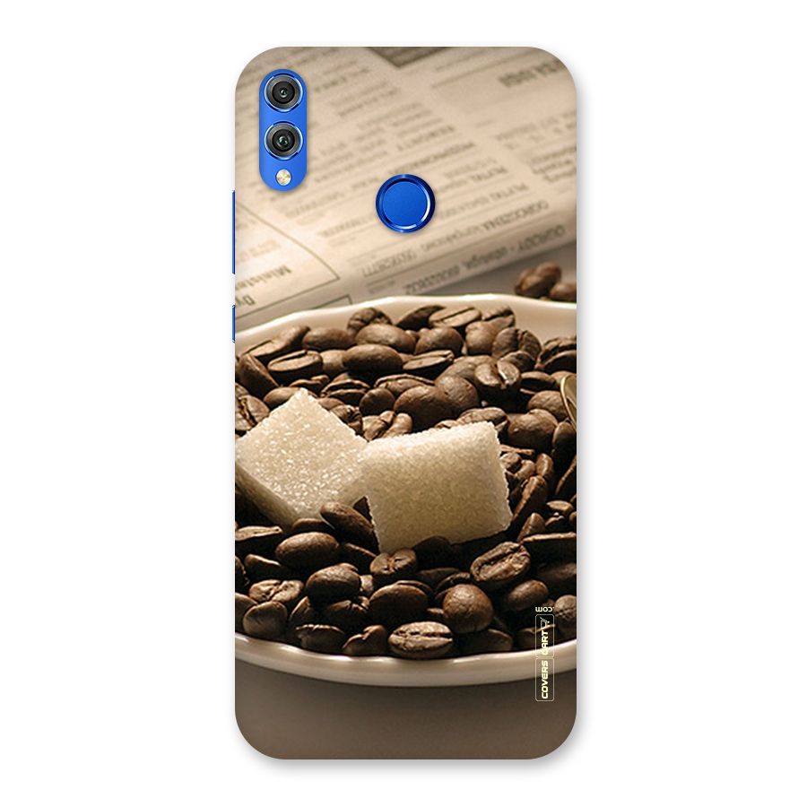 Coffee And Sugar Cubes Back Case for Honor 8X