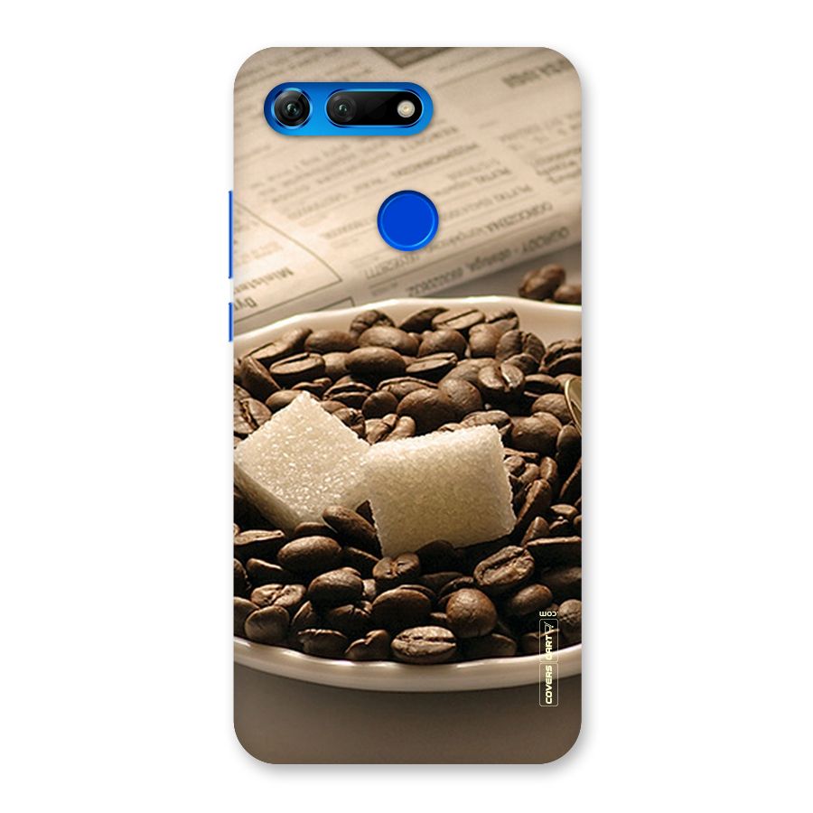 Coffee And Sugar Cubes Back Case for Honor View 20