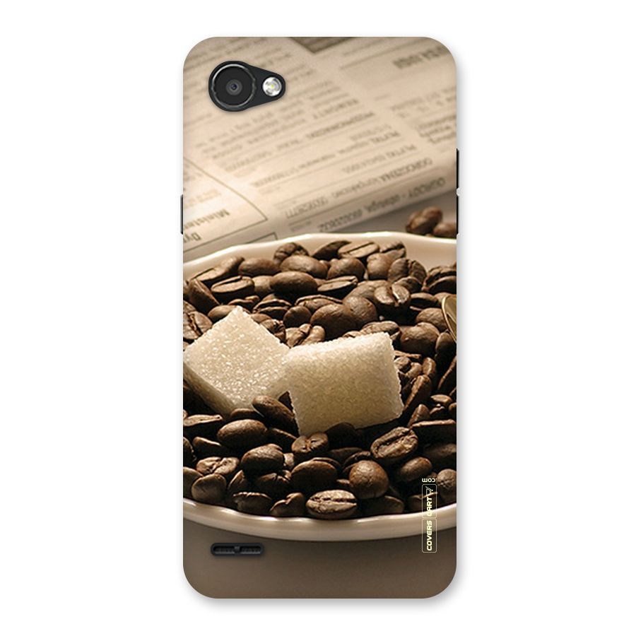 Coffee And Sugar Cubes Back Case for LG Q6