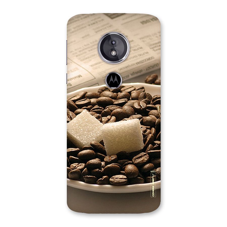Coffee And Sugar Cubes Back Case for Moto E5