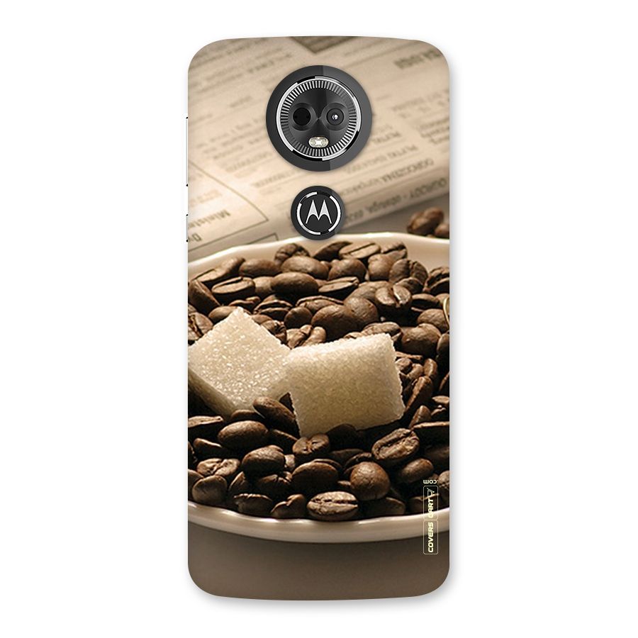 Coffee And Sugar Cubes Back Case for Moto E5 Plus