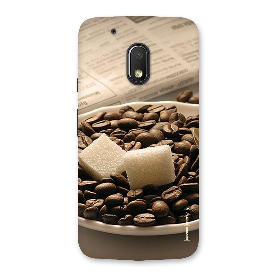 Coffee And Sugar Cubes Back Case for Moto G4 Play