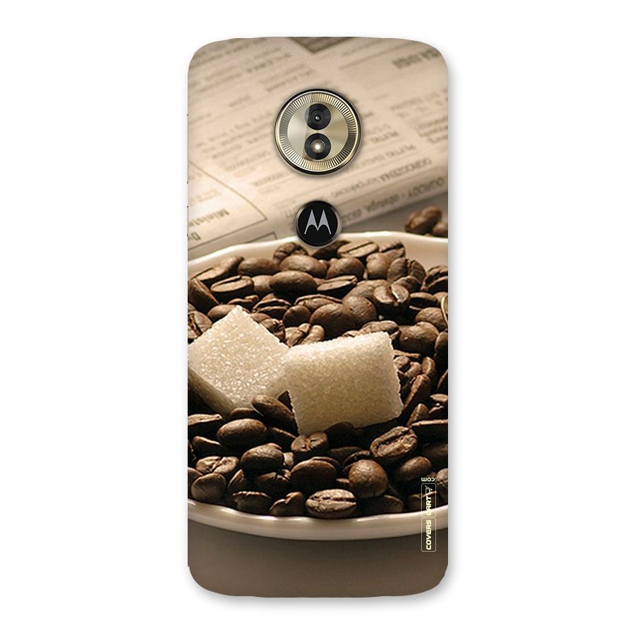 Coffee And Sugar Cubes Back Case for Moto G6 Play