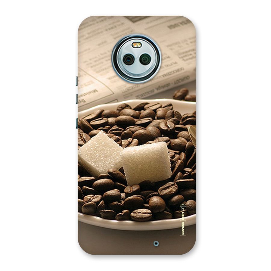 Coffee And Sugar Cubes Back Case for Moto X4
