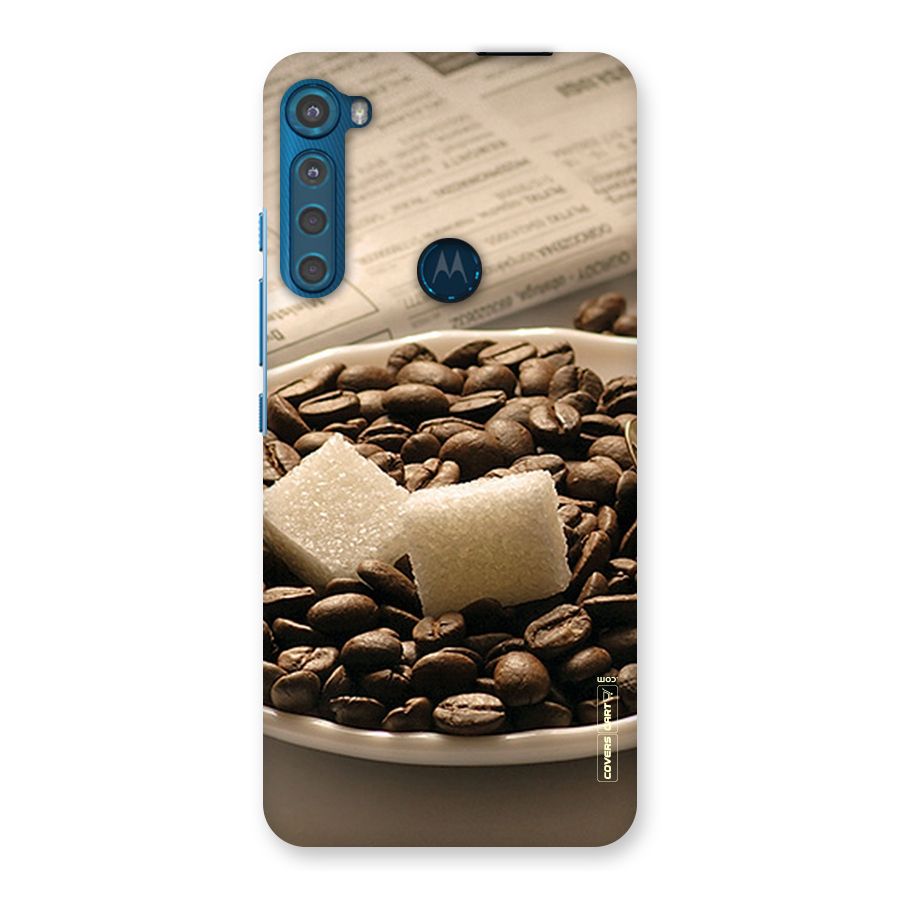 Coffee And Sugar Cubes Back Case for Motorola One Fusion Plus