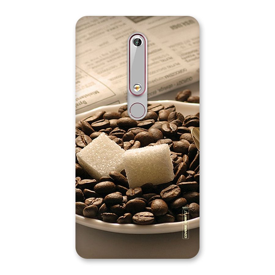 Coffee And Sugar Cubes Back Case for Nokia 6.1