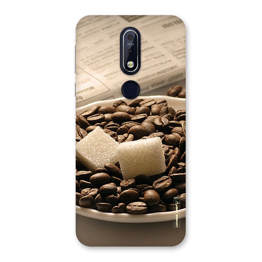 Coffee And Sugar Cubes Back Case for Nokia 7.1