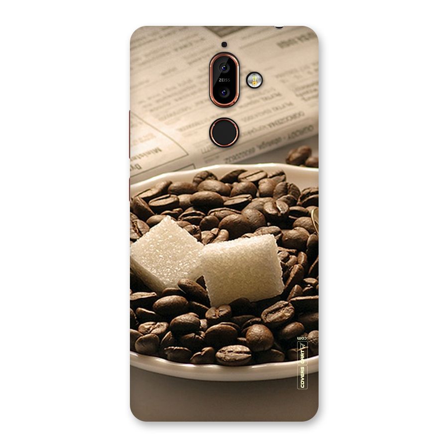 Coffee And Sugar Cubes Back Case for Nokia 7 Plus