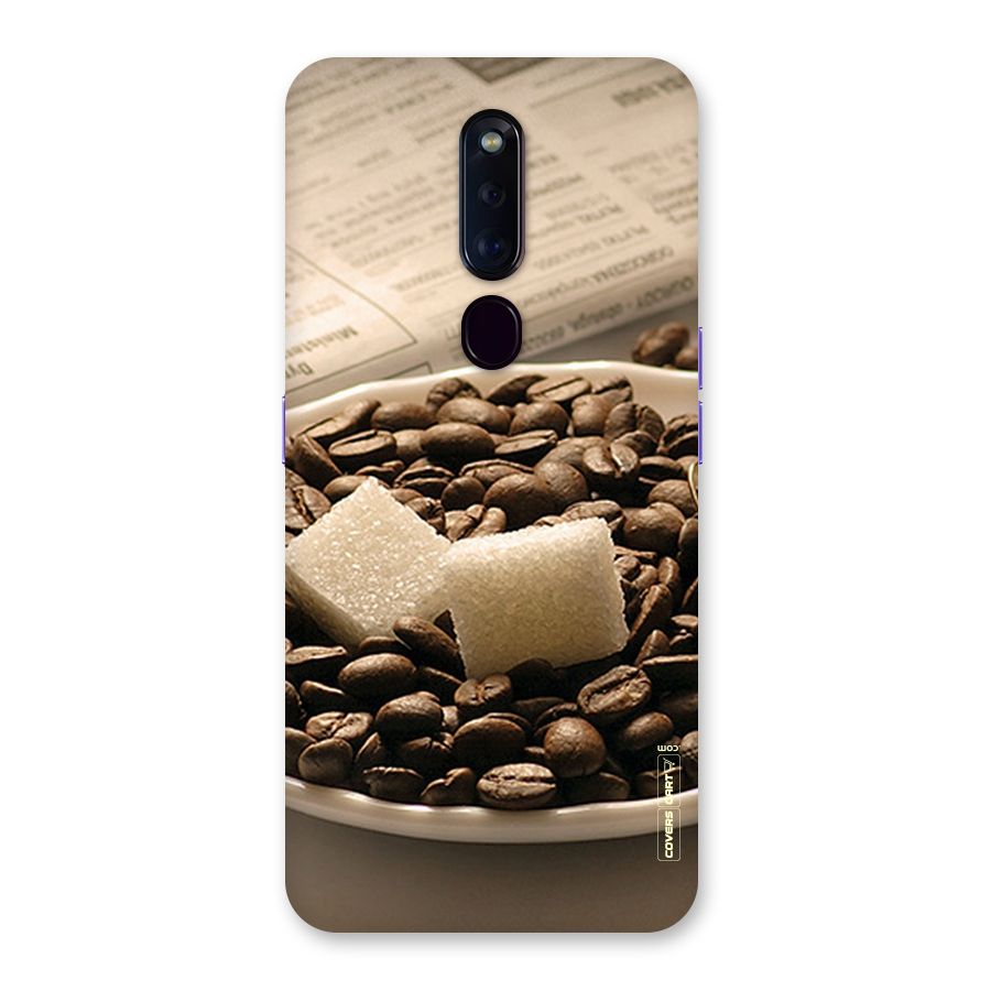 Coffee And Sugar Cubes Back Case for Oppo F11 Pro