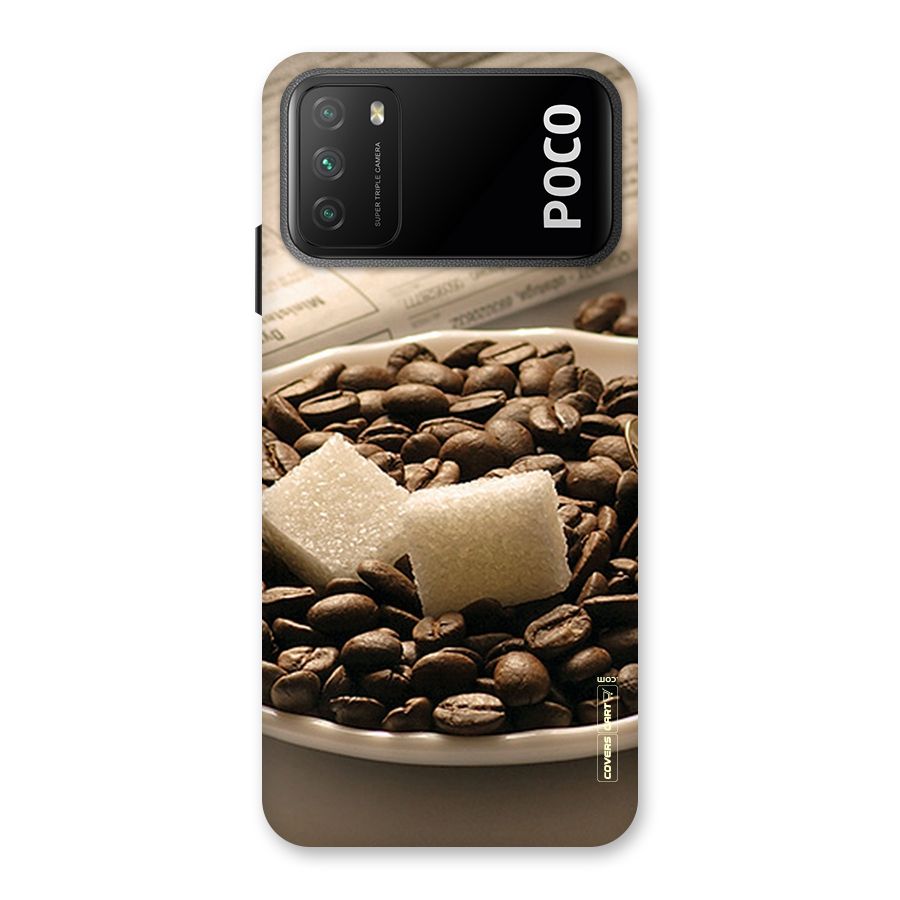 Coffee And Sugar Cubes Back Case for Poco M3