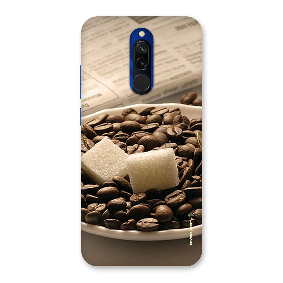 Coffee And Sugar Cubes Back Case for Redmi 8