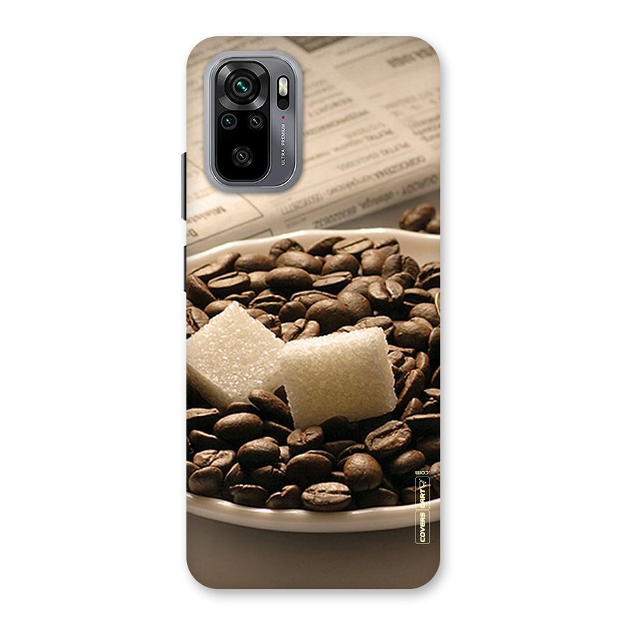 Coffee And Sugar Cubes Back Case for Redmi Note 10