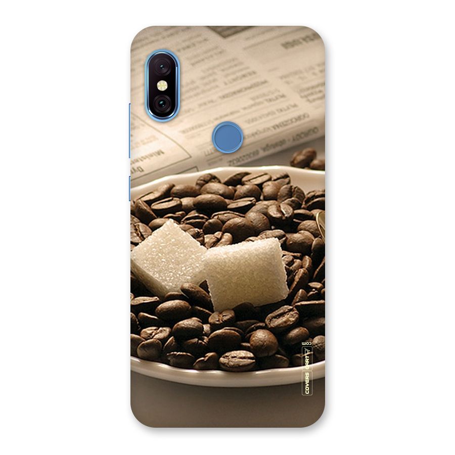 Coffee And Sugar Cubes Back Case for Redmi Note 6 Pro