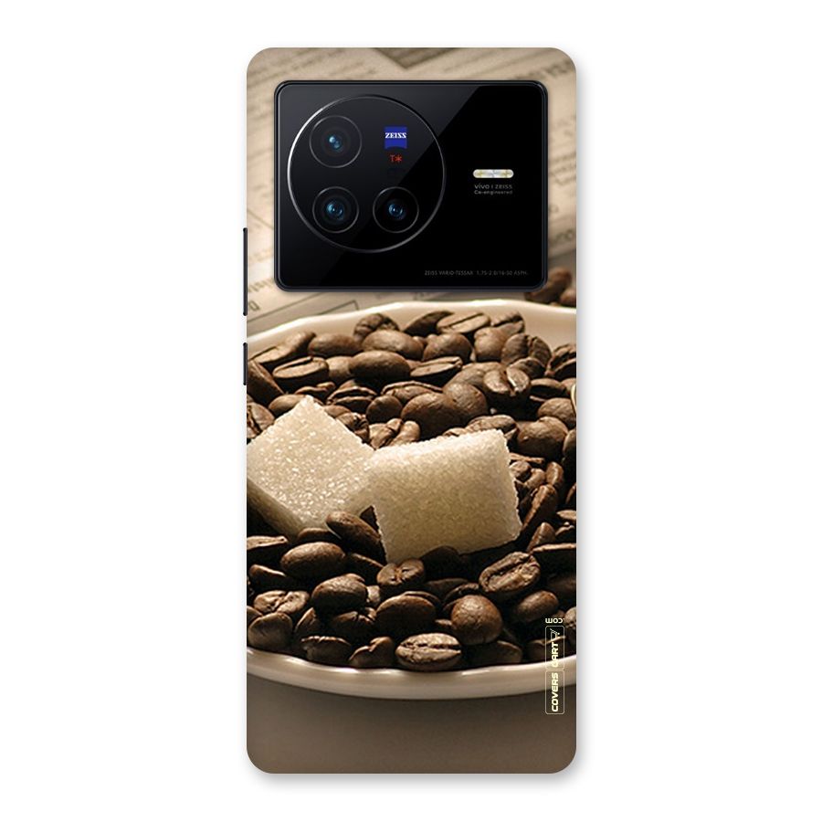 Coffee And Sugar Cubes Back Case for Vivo X80