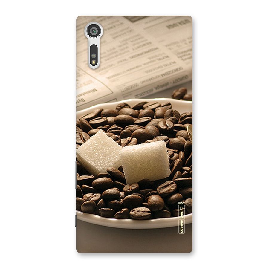 Coffee And Sugar Cubes Back Case for Xperia XZ