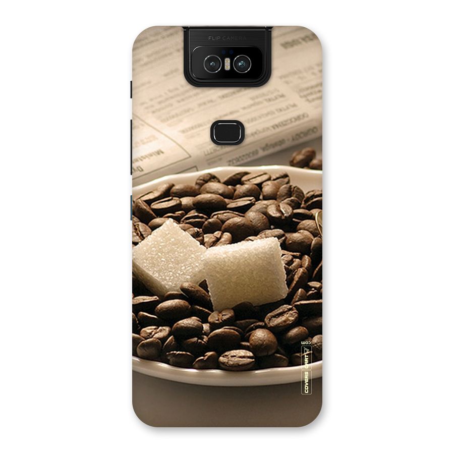 Coffee And Sugar Cubes Back Case for Zenfone 6z