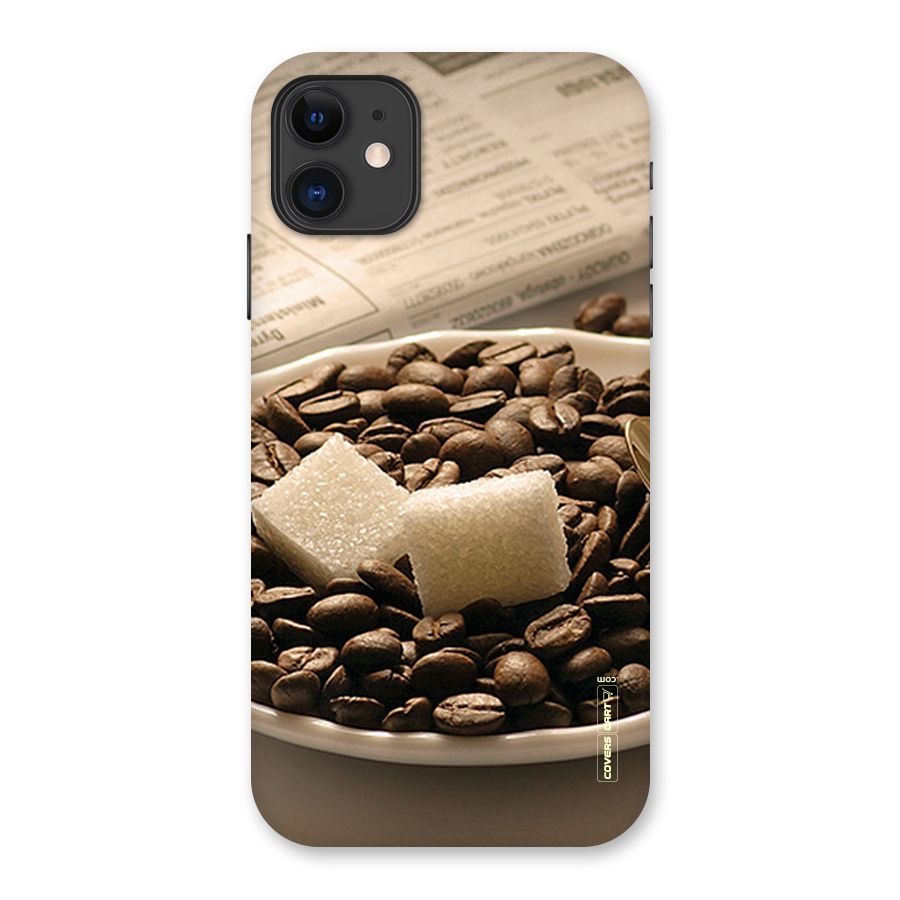 Coffee And Sugar Cubes Back Case for iPhone 11