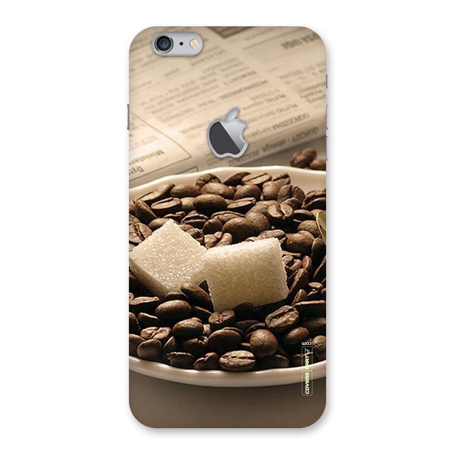 Coffee And Sugar Cubes Back Case for iPhone 6 Plus 6S Plus Logo Cut