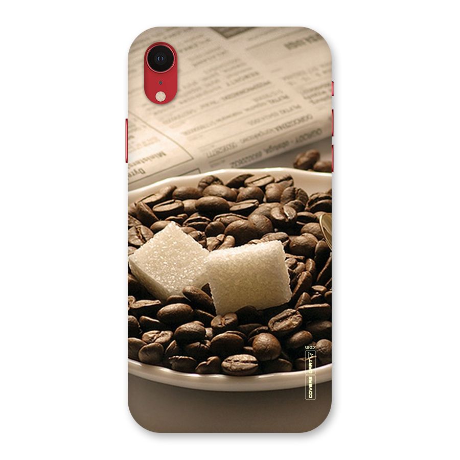 Coffee And Sugar Cubes Back Case for iPhone XR