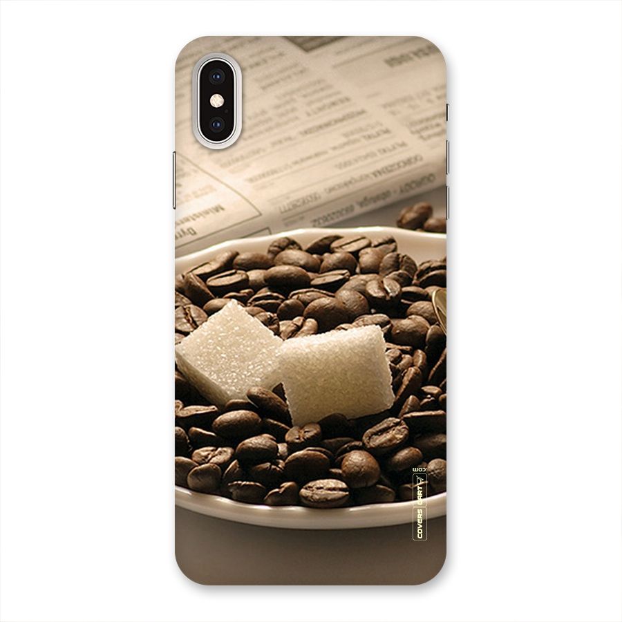 Coffee And Sugar Cubes Back Case for iPhone XS Max