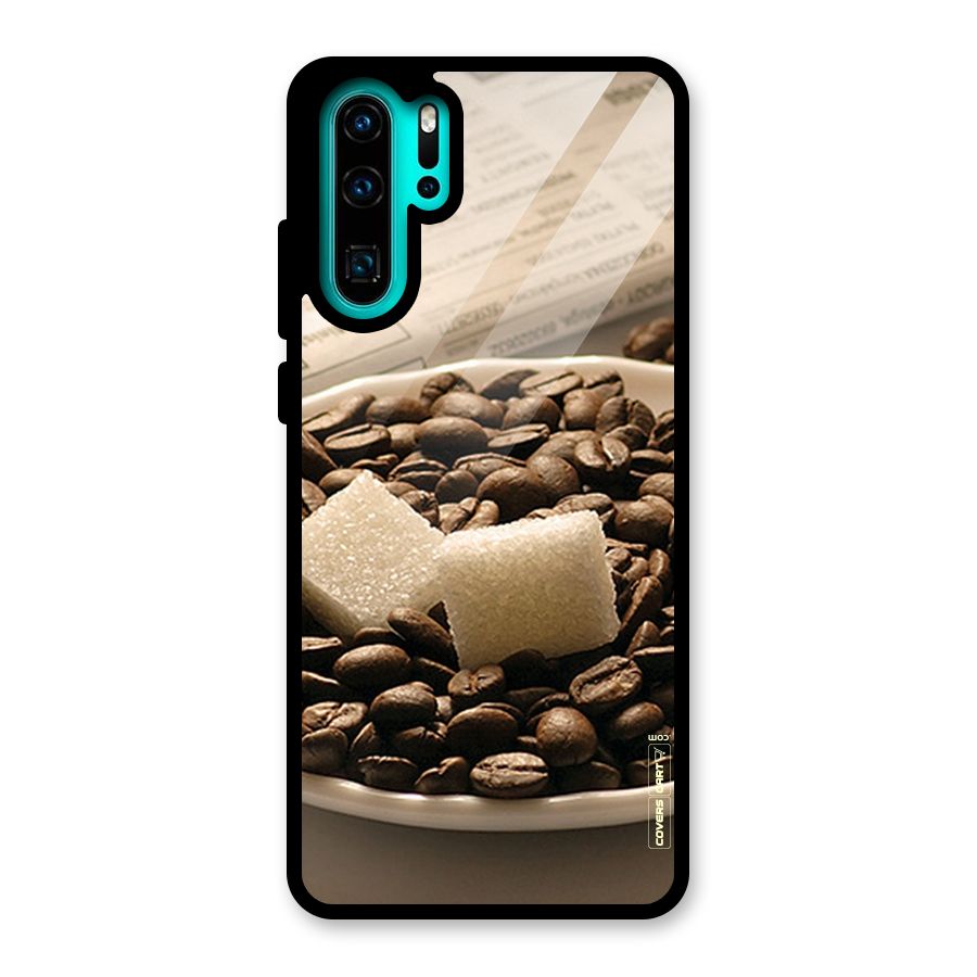 Coffee And Sugar Cubes Glass Back Case for Huawei P30 Pro