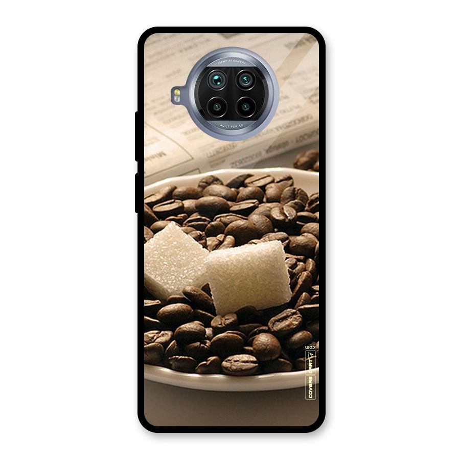 Coffee And Sugar Cubes Glass Back Case for Mi 10i