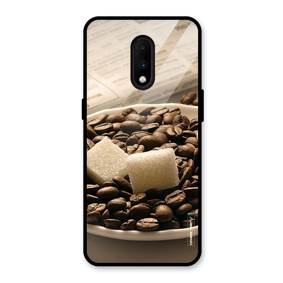 Coffee And Sugar Cubes Glass Back Case for OnePlus 7
