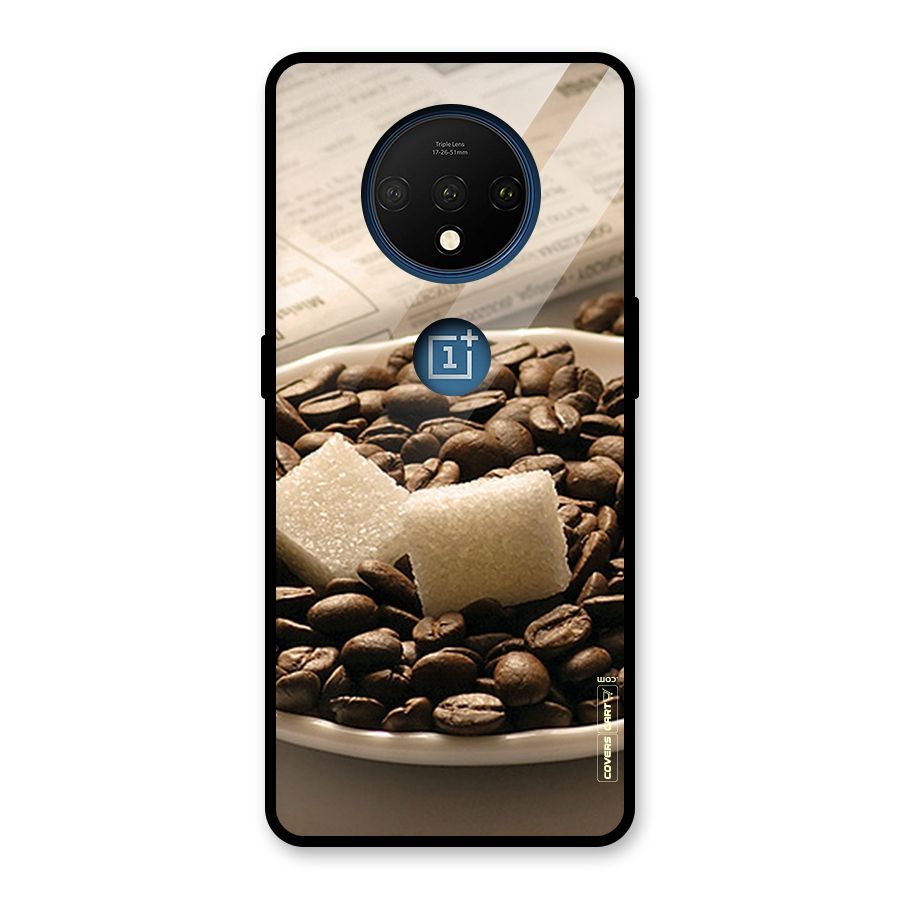 Coffee And Sugar Cubes Glass Back Case for OnePlus 7T