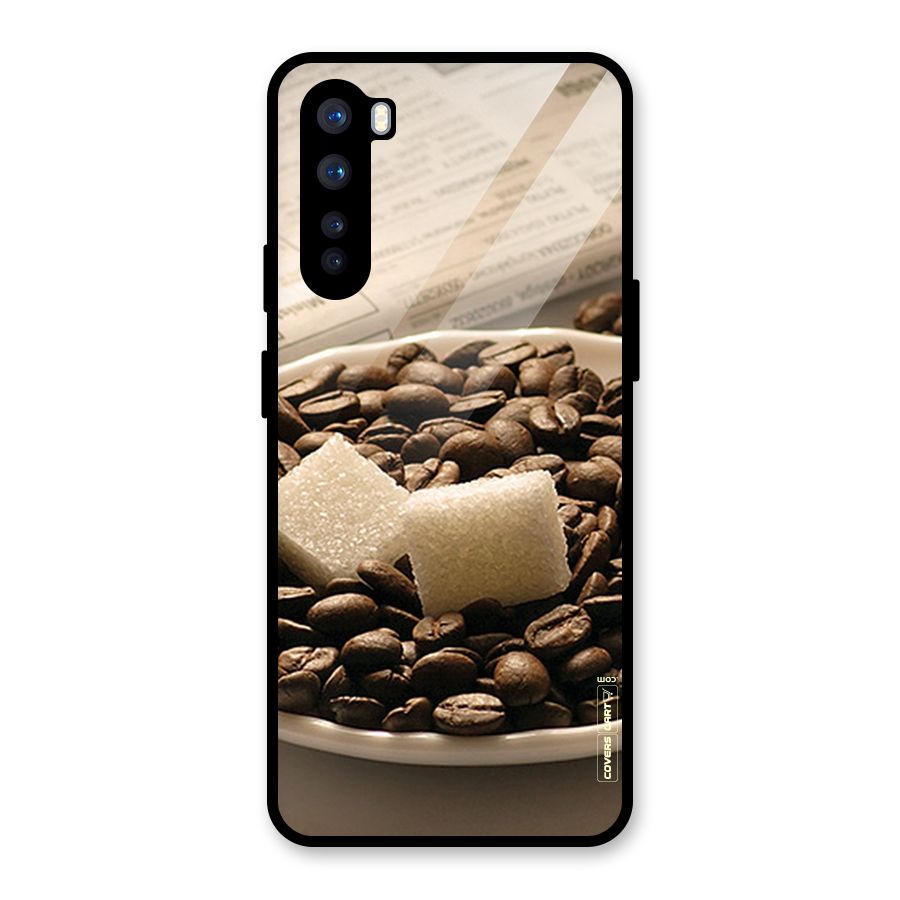 Coffee And Sugar Cubes Glass Back Case for OnePlus Nord
