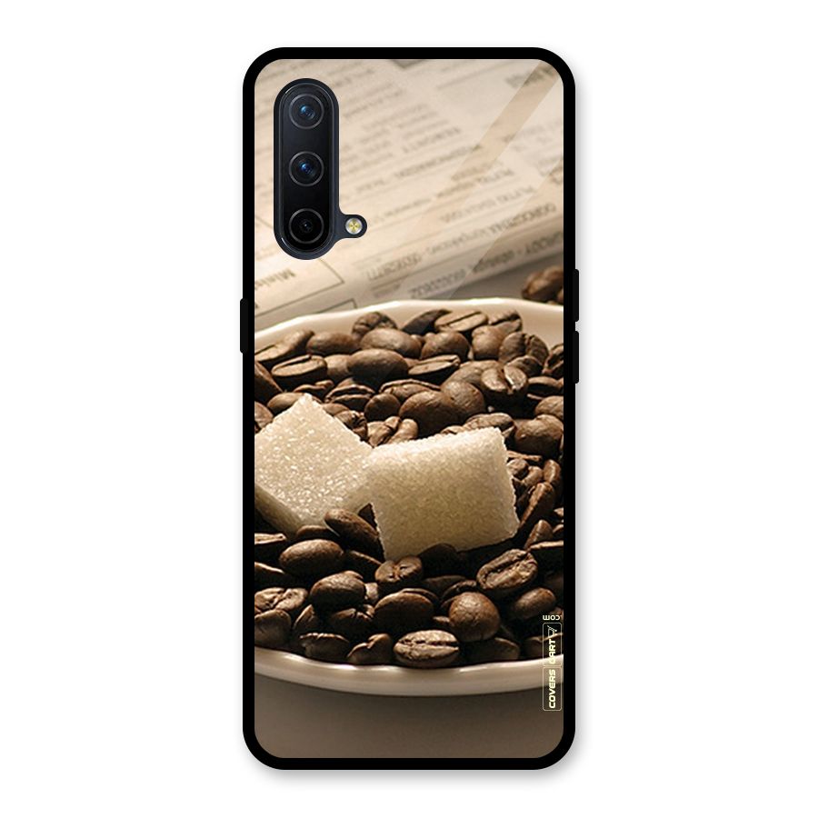 Coffee And Sugar Cubes Glass Back Case for OnePlus Nord CE 5G