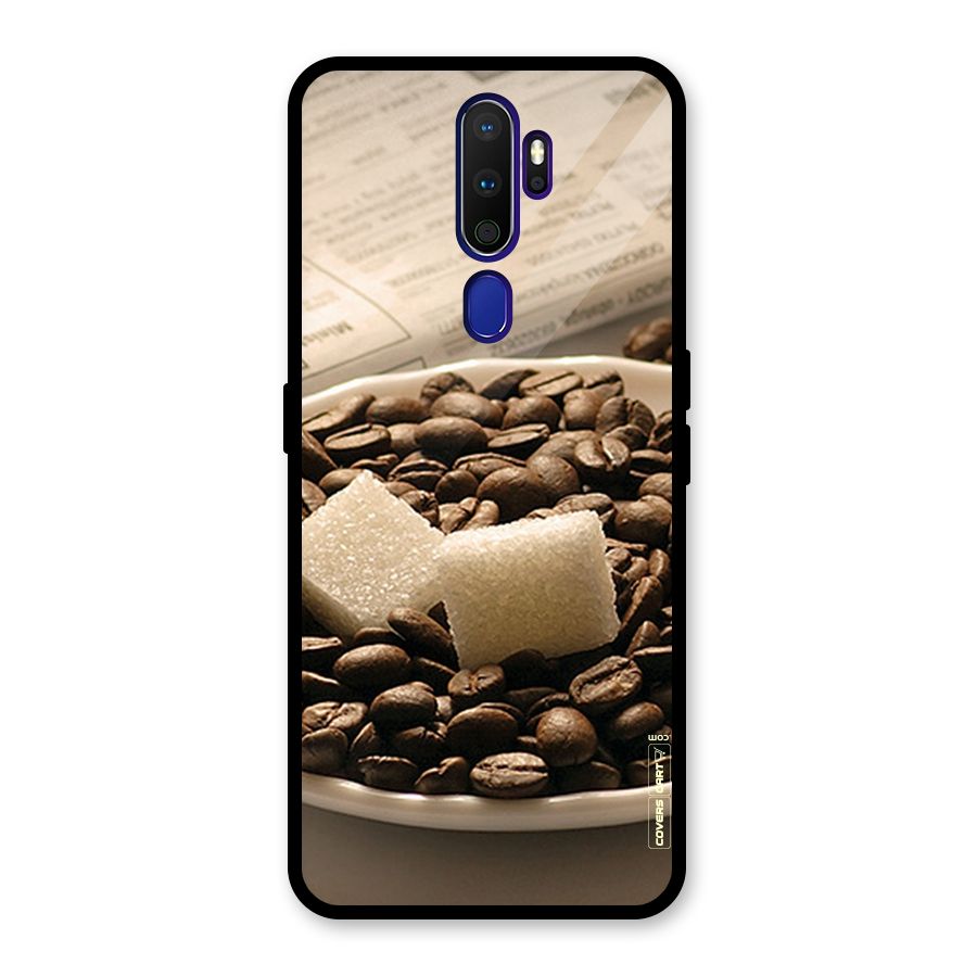 Coffee And Sugar Cubes Glass Back Case for Oppo A9 (2020)