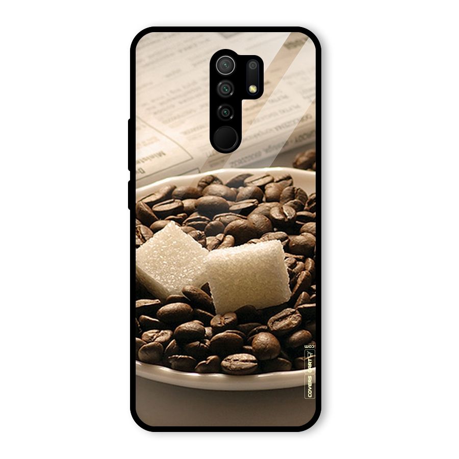 Coffee And Sugar Cubes Glass Back Case for Poco M2