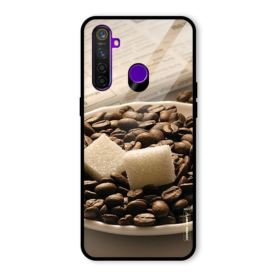 Coffee And Sugar Cubes Glass Back Case for Realme 5 Pro
