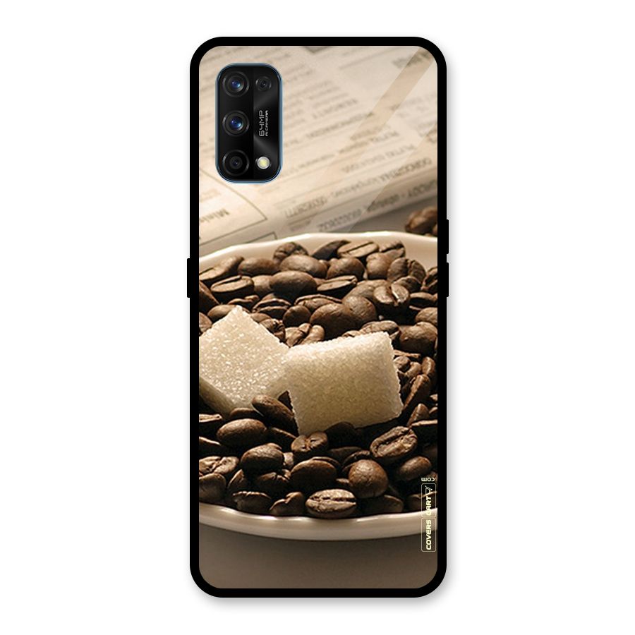 Coffee And Sugar Cubes Glass Back Case for Realme 7 Pro