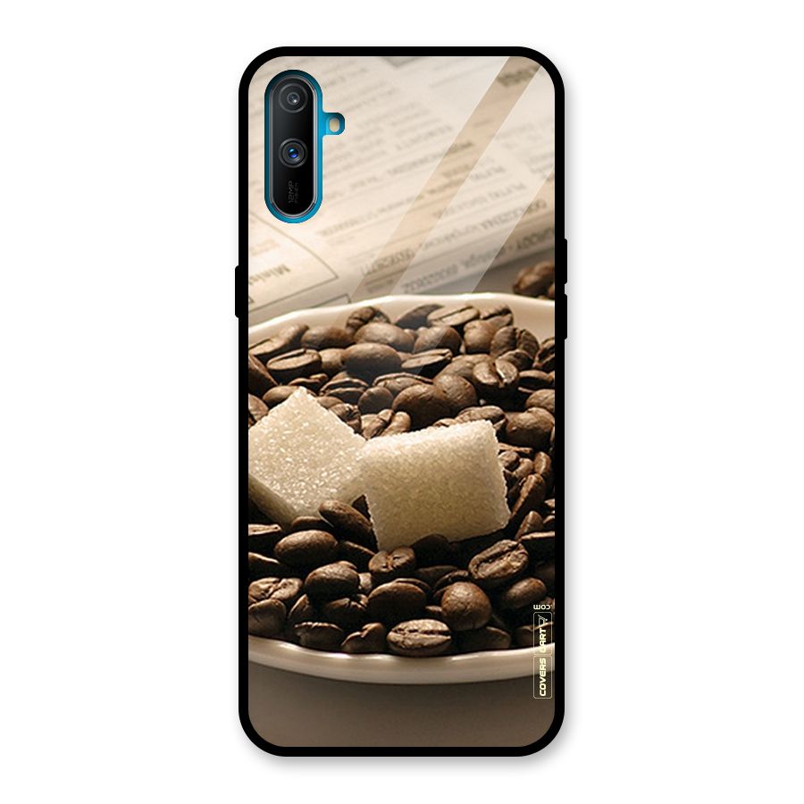 Coffee And Sugar Cubes Glass Back Case for Realme C3