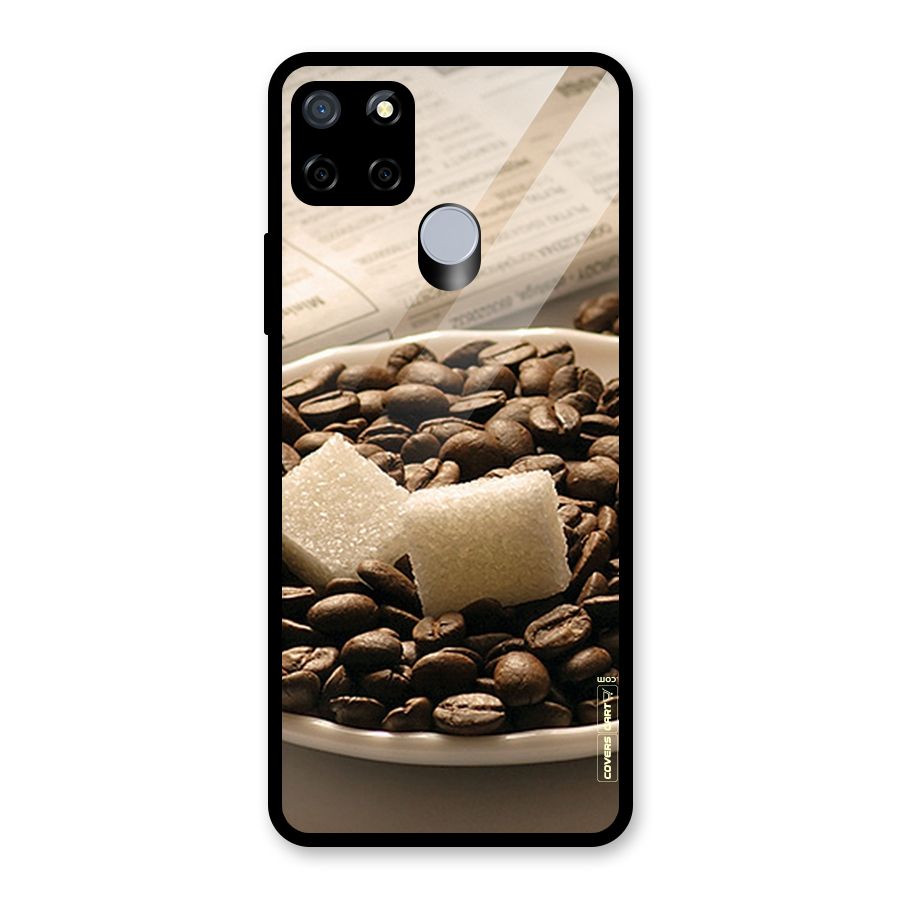 Coffee And Sugar Cubes Glass Back Case for Realme Narzo 20