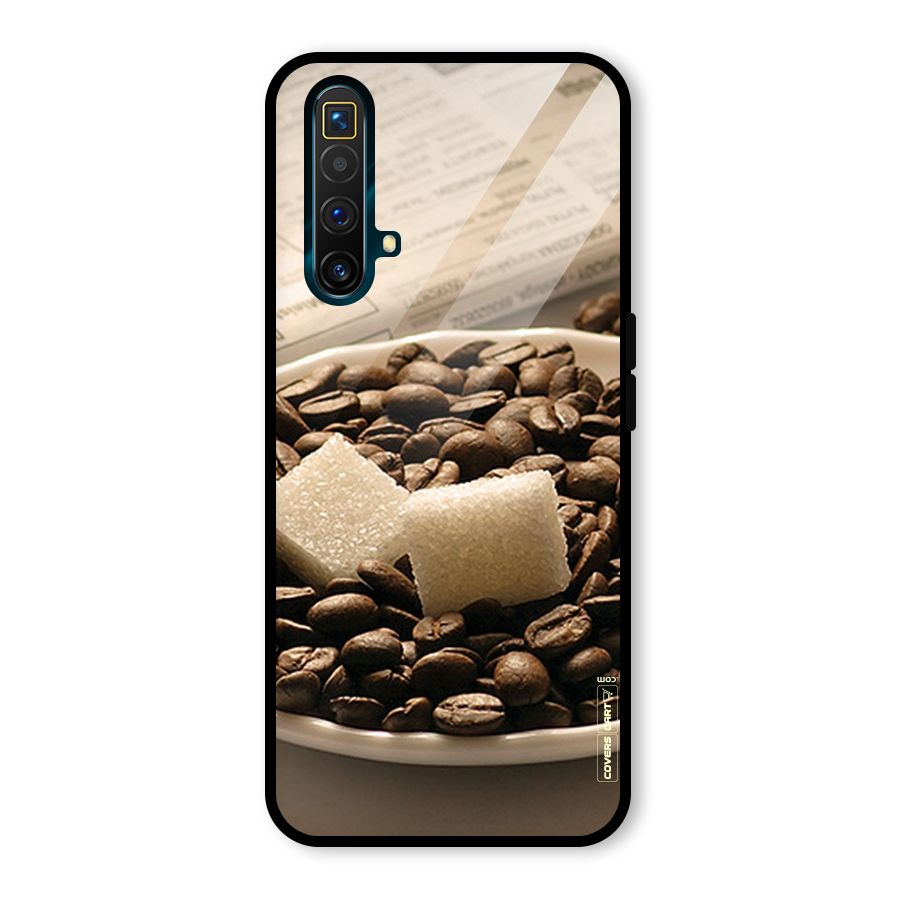 Coffee And Sugar Cubes Glass Back Case for Realme X3