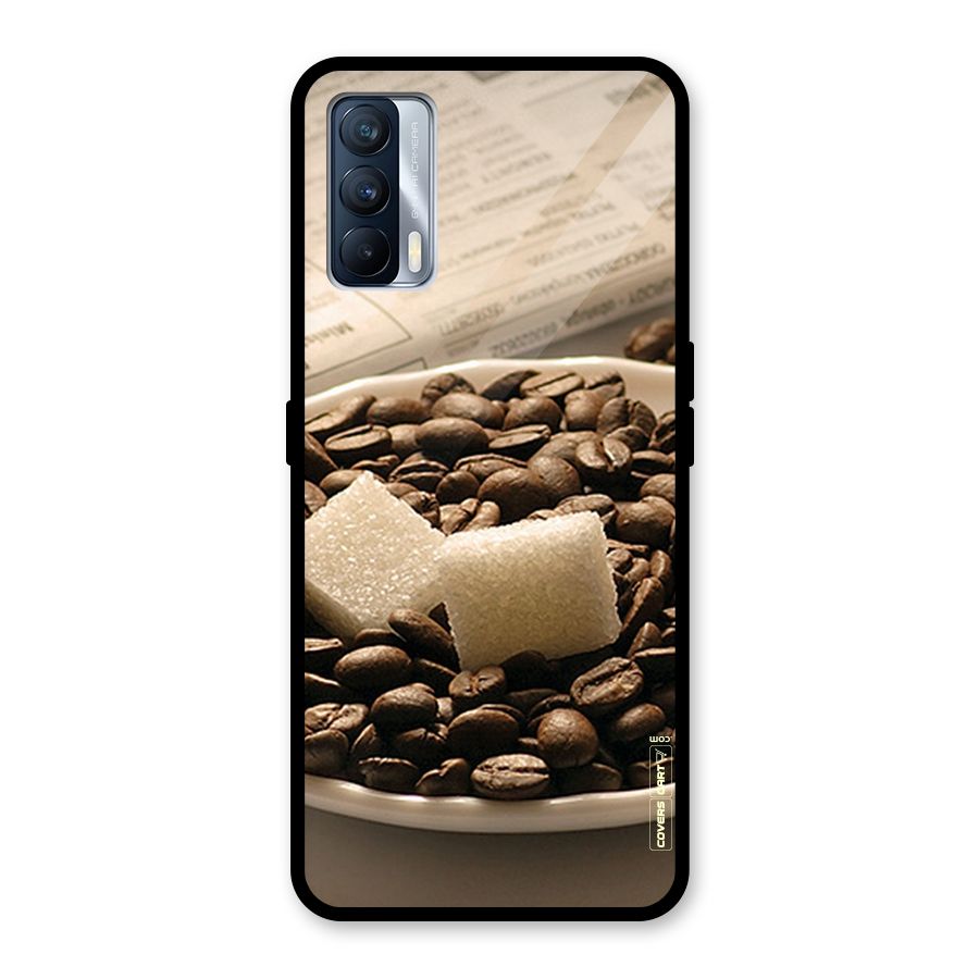 Coffee And Sugar Cubes Glass Back Case for Realme X7