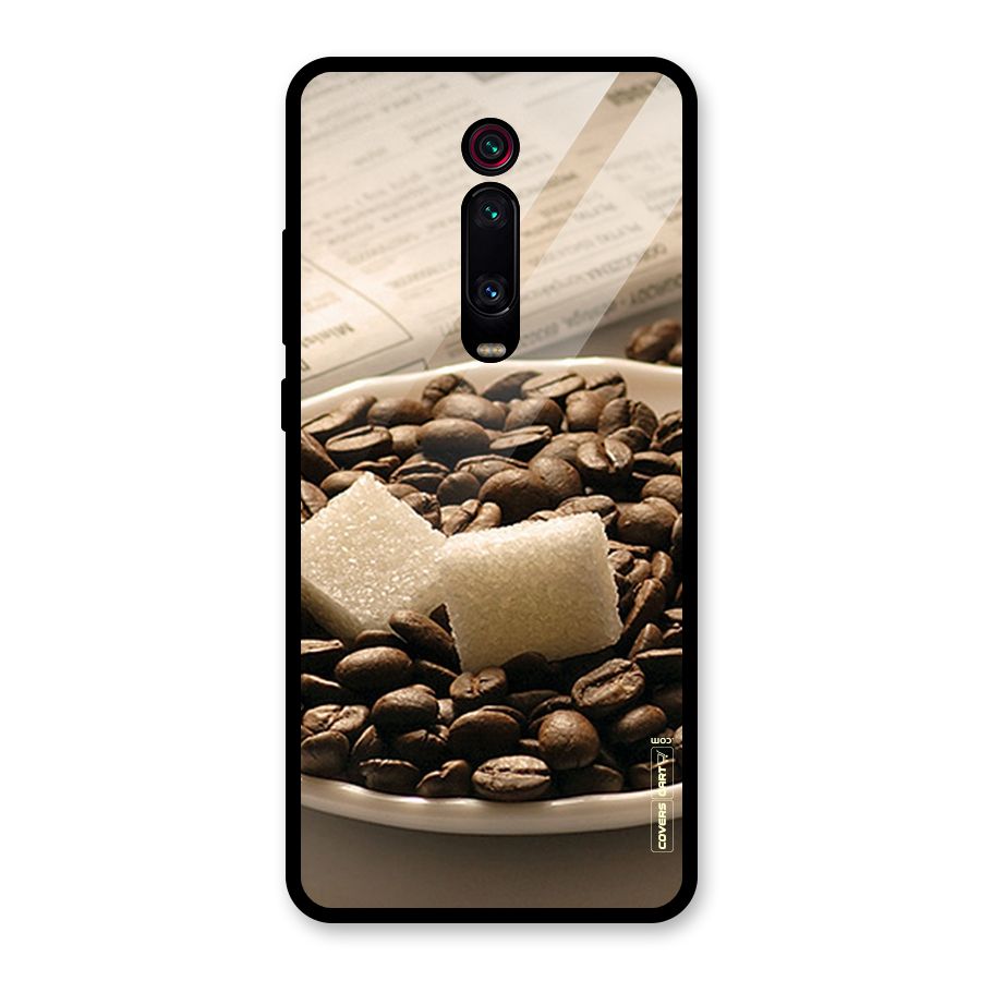 Coffee And Sugar Cubes Glass Back Case for Redmi K20