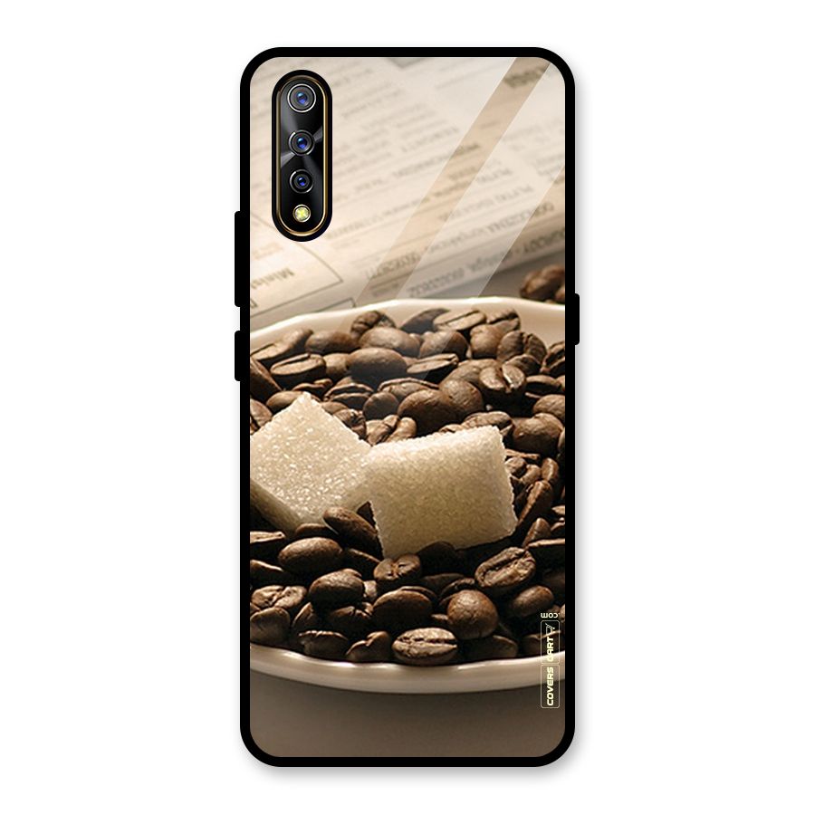 Coffee And Sugar Cubes Glass Back Case for Vivo S1